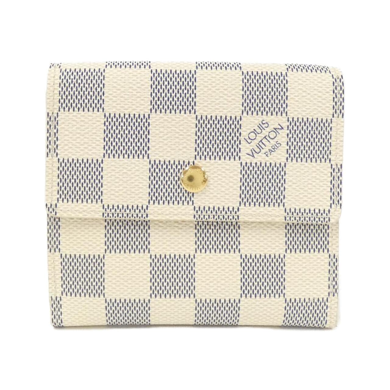 LOUIS VUITTON Damier Azur Portefeuille Elise N61733 钱包