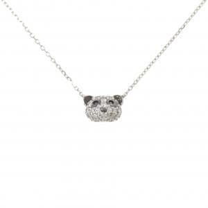 ポンテヴェキオ パンダ ダイヤモンド ネックレス 0.17CT