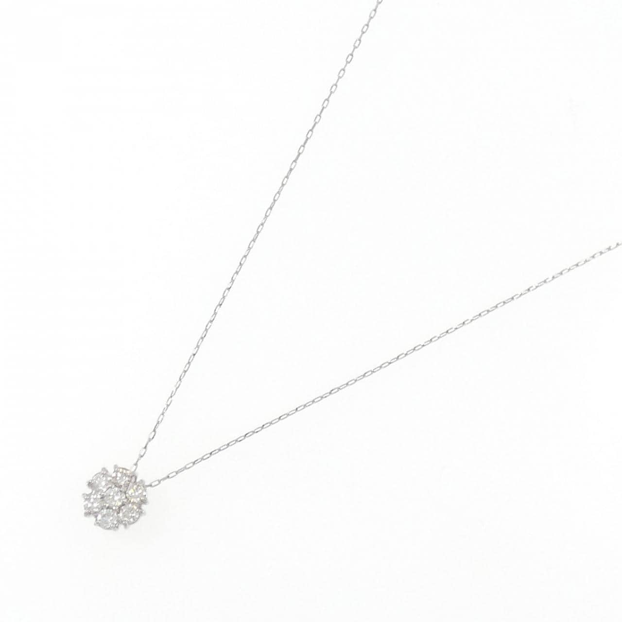 [BRAND NEW] PT Flower Diamond Necklace 0.20CT