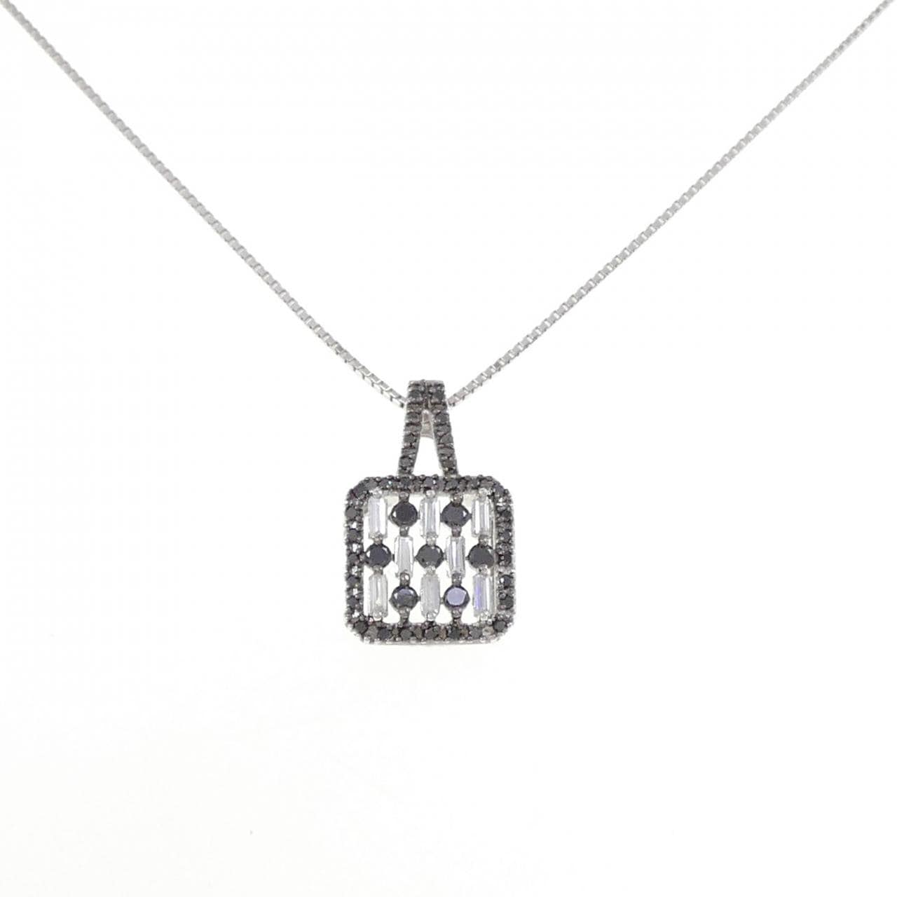K18WG/K18BG ダイヤモンド ネックレス 0.45CT