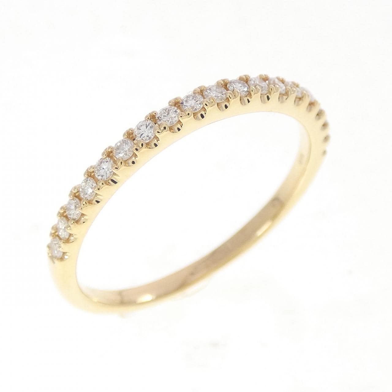 【リメイク】K18YG ハーフエタニティ ダイヤモンド リング 0.20CT