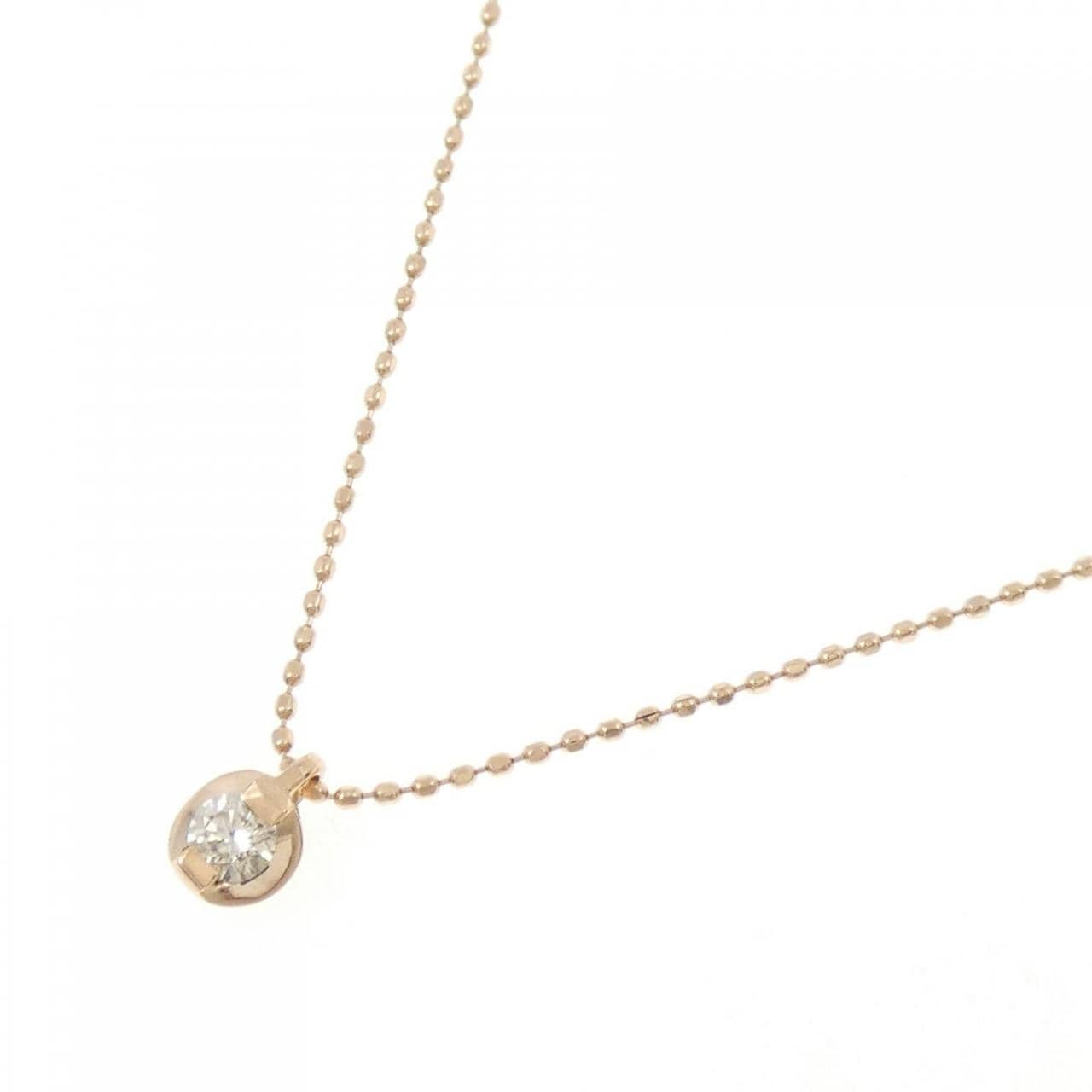 K10PG ダイヤモンド ネックレス 0.10CT