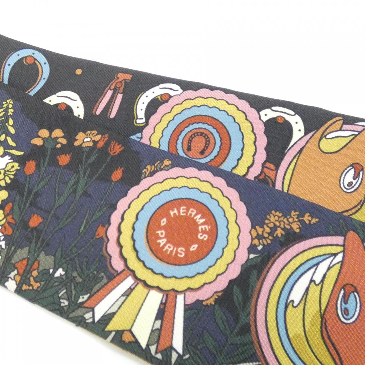 エルメス PONY PIT STOP ツイリー 064207S スカーフ