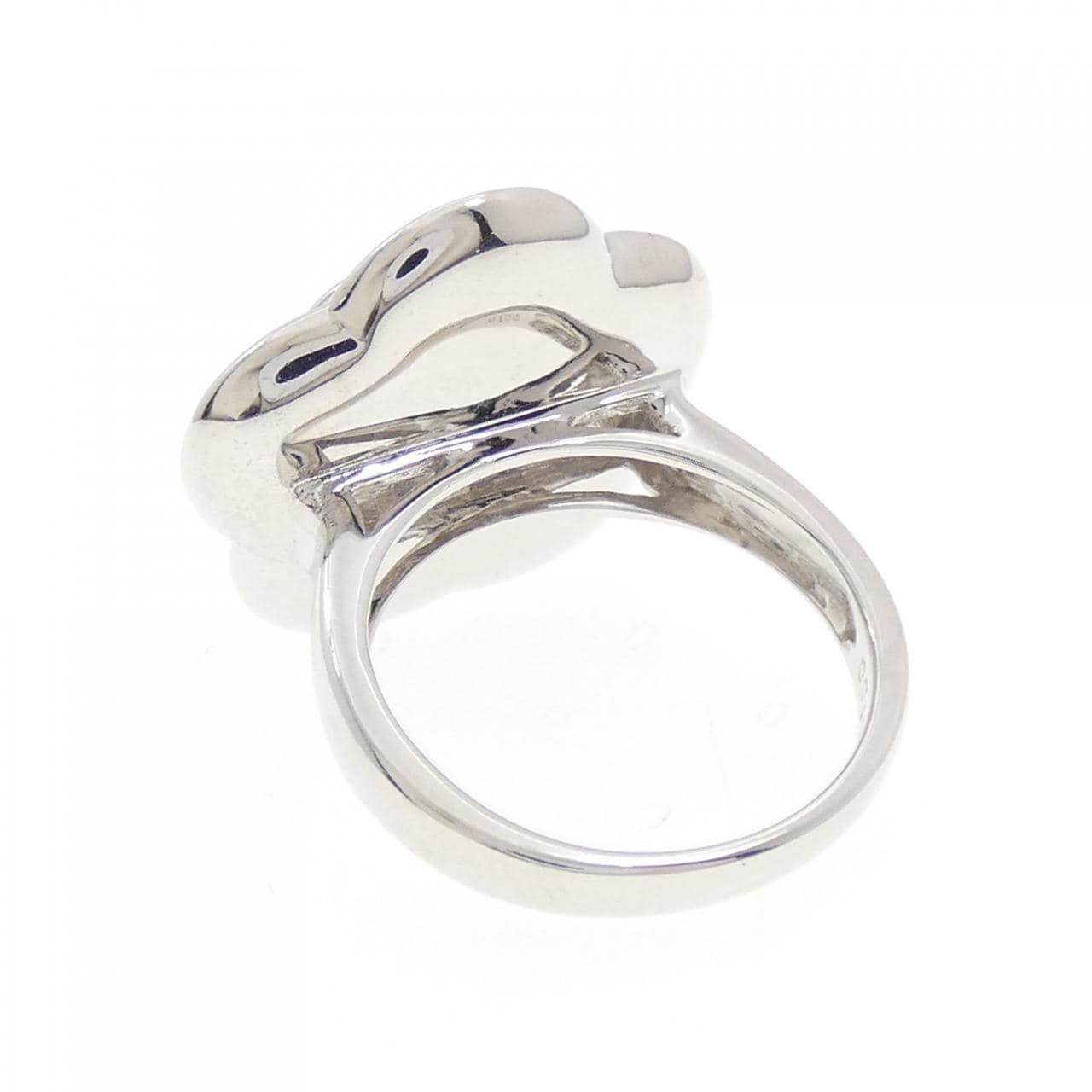 K18WG フラワー パヴェ ダイヤモンド リング 1.00CT