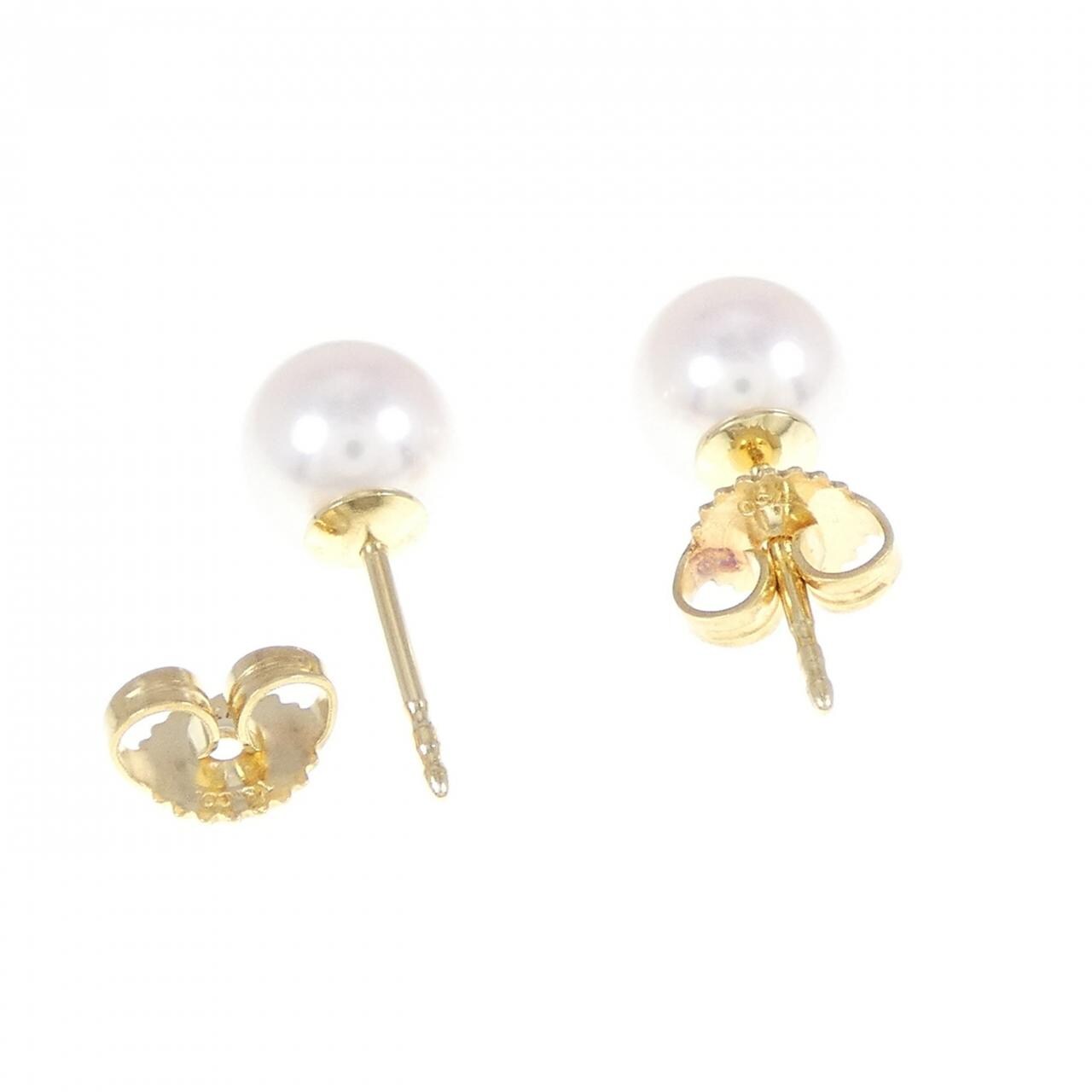 TIFFANY Akoya pearl earrings 7.3mm