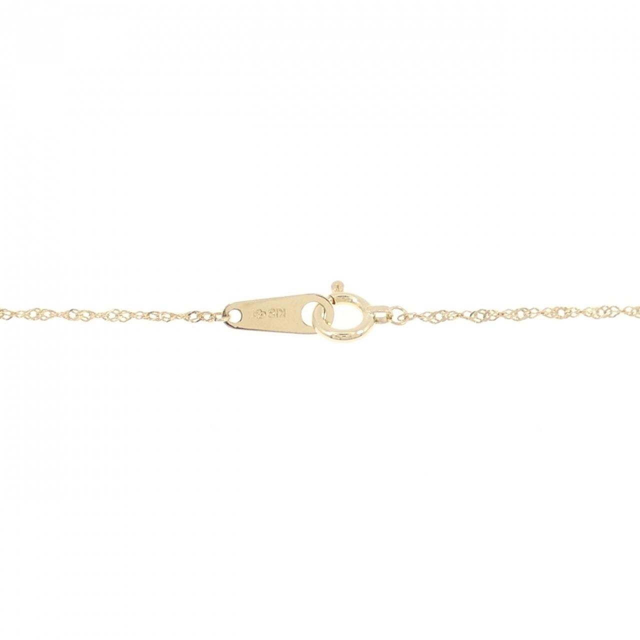 K18YG ダイヤモンド ネックレス 0.15CT
