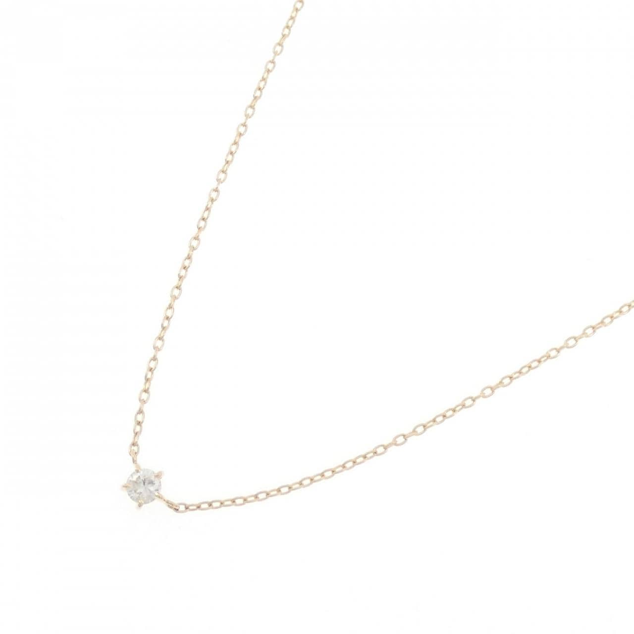 K18YG ダイヤモンド ネックレス 0.08CT