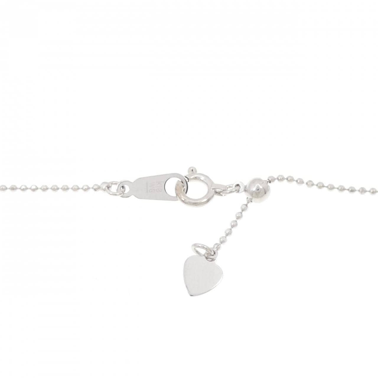 K18WG クロス ダイヤモンド ネックレス 1.04CT