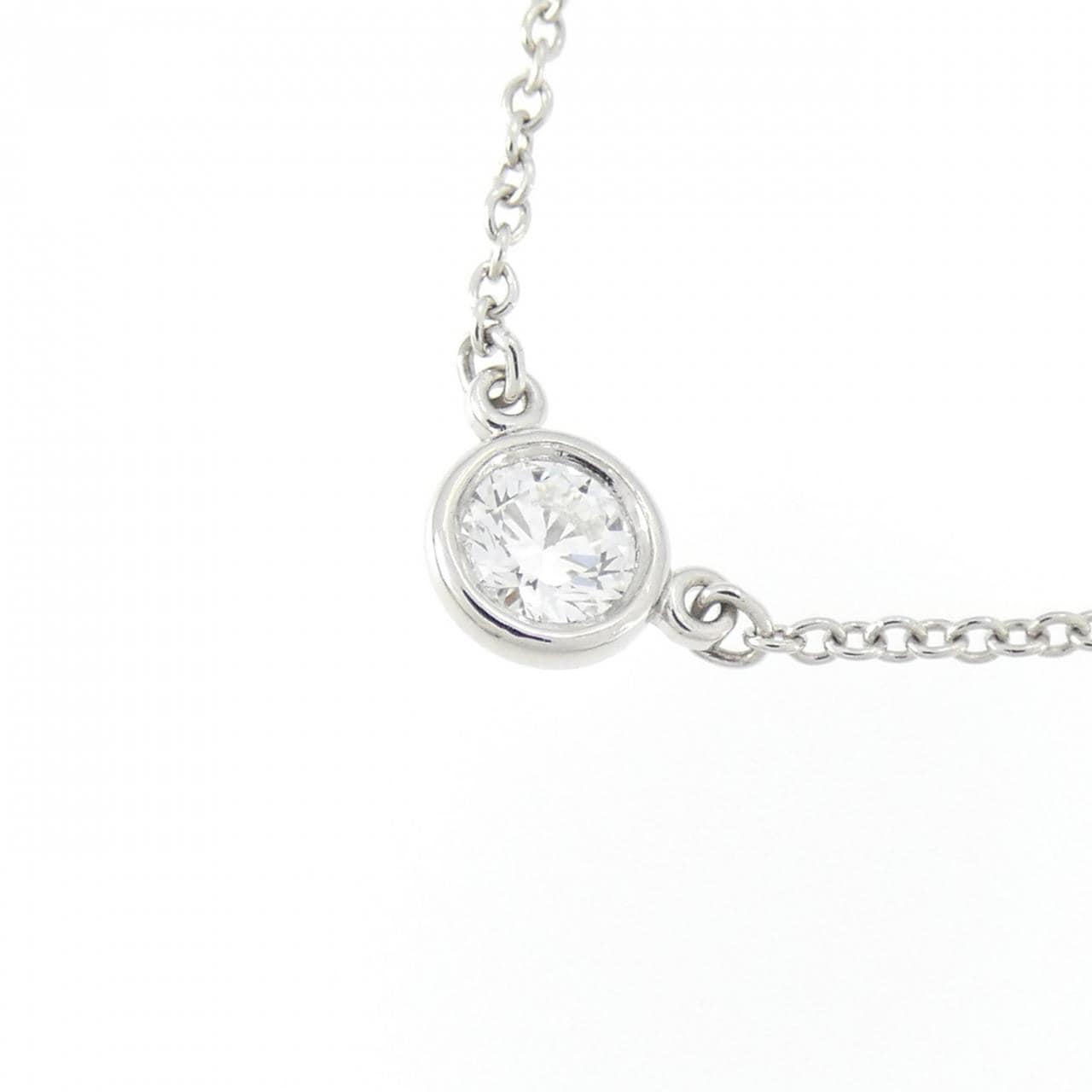 ティファニー バイザヤード ネックレス 0.18CT G VVS1 3EXT