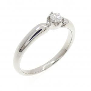 PT1000 ソリティア ダイヤモンド リング 0.135CT