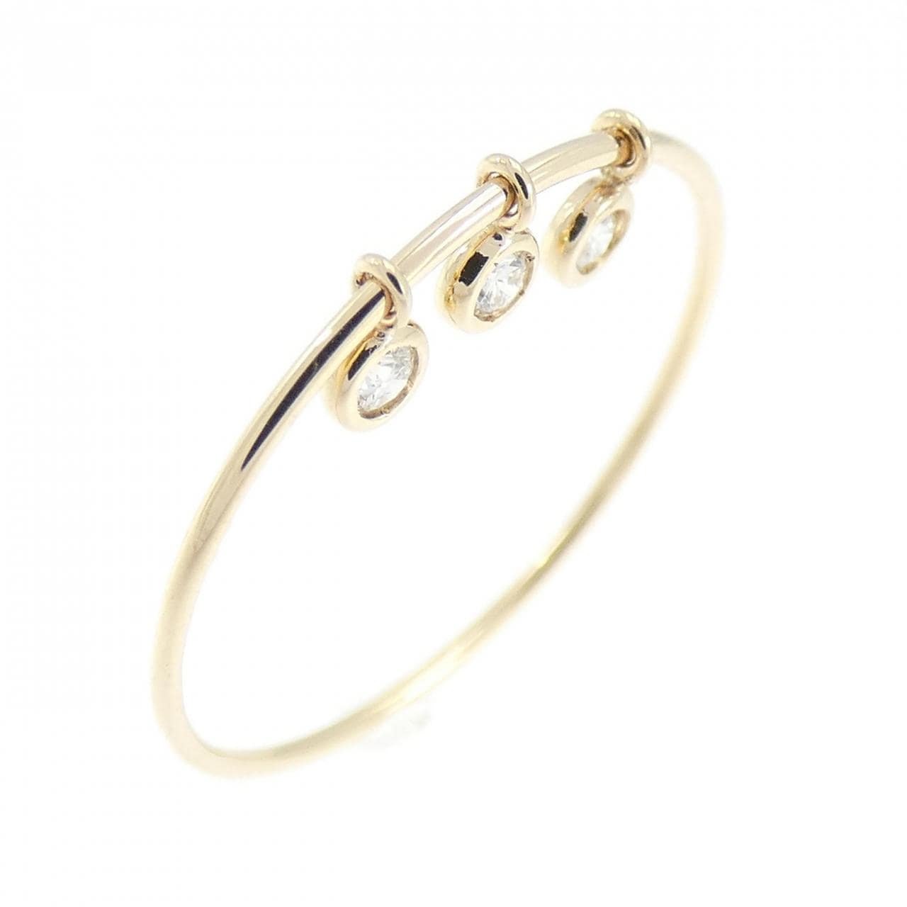 K10YG ダイヤモンド リング 0.05CT