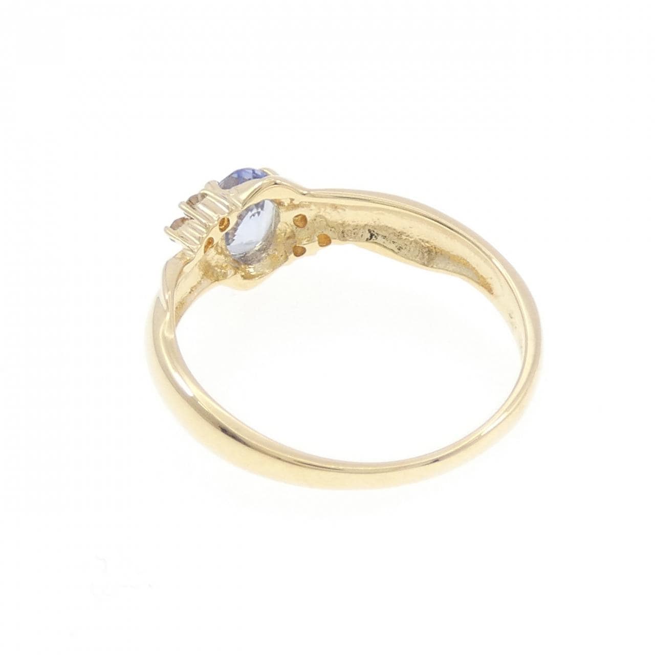 K18YG サファイヤ リング 0.48CT