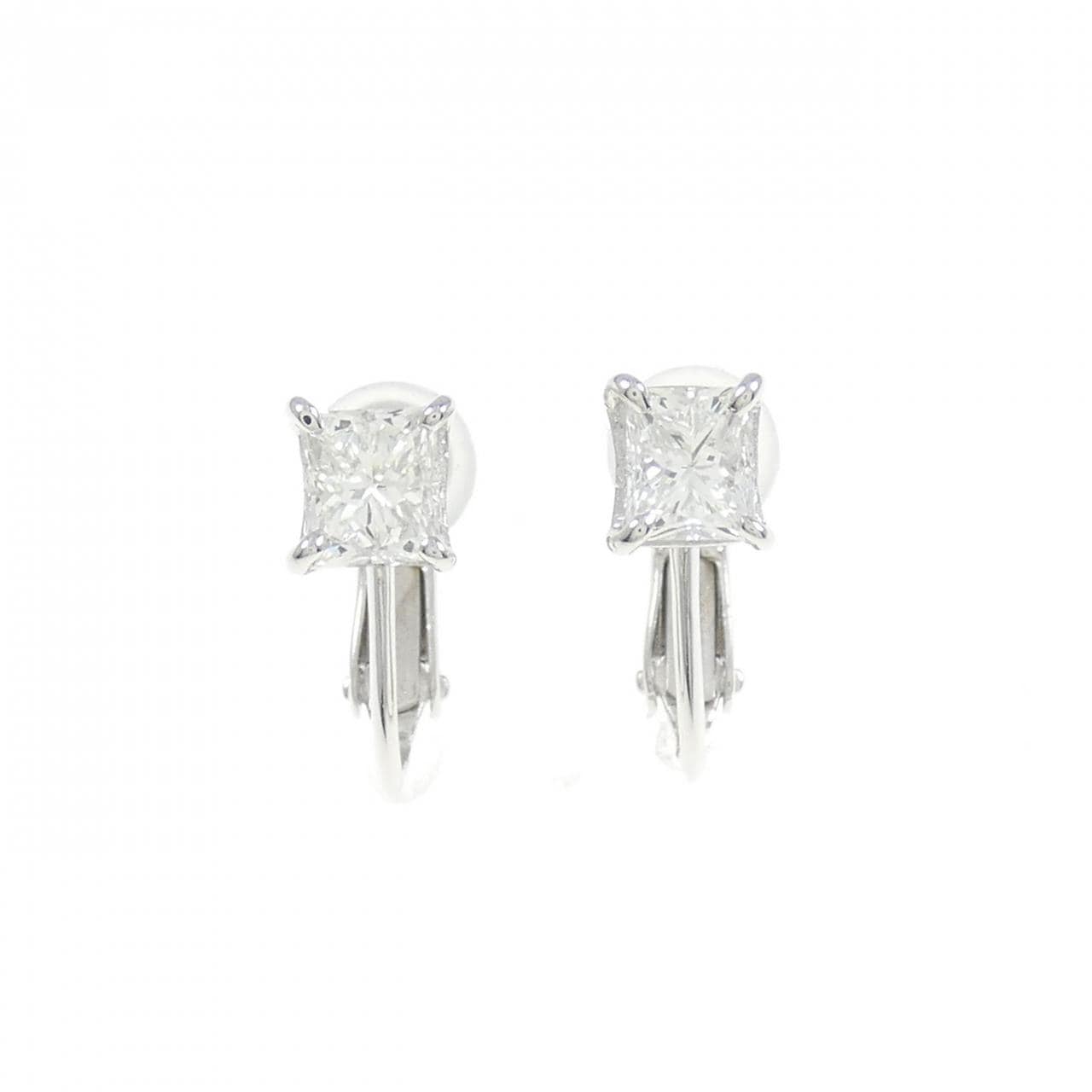 K18WG Diamond Earrings 0.947CT