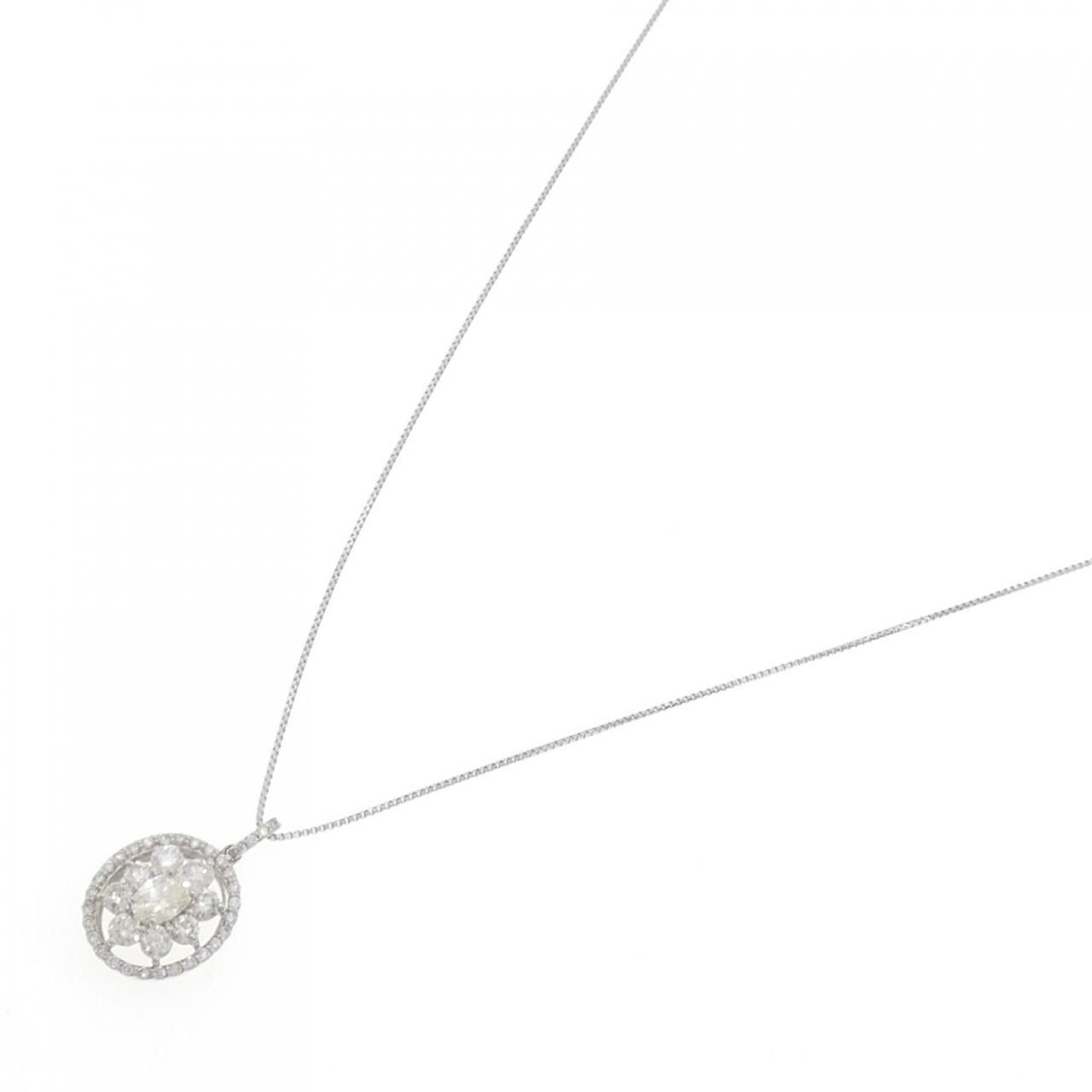 【新品】PT900/PT850 ダイヤモンド ネックレス 0.21CT