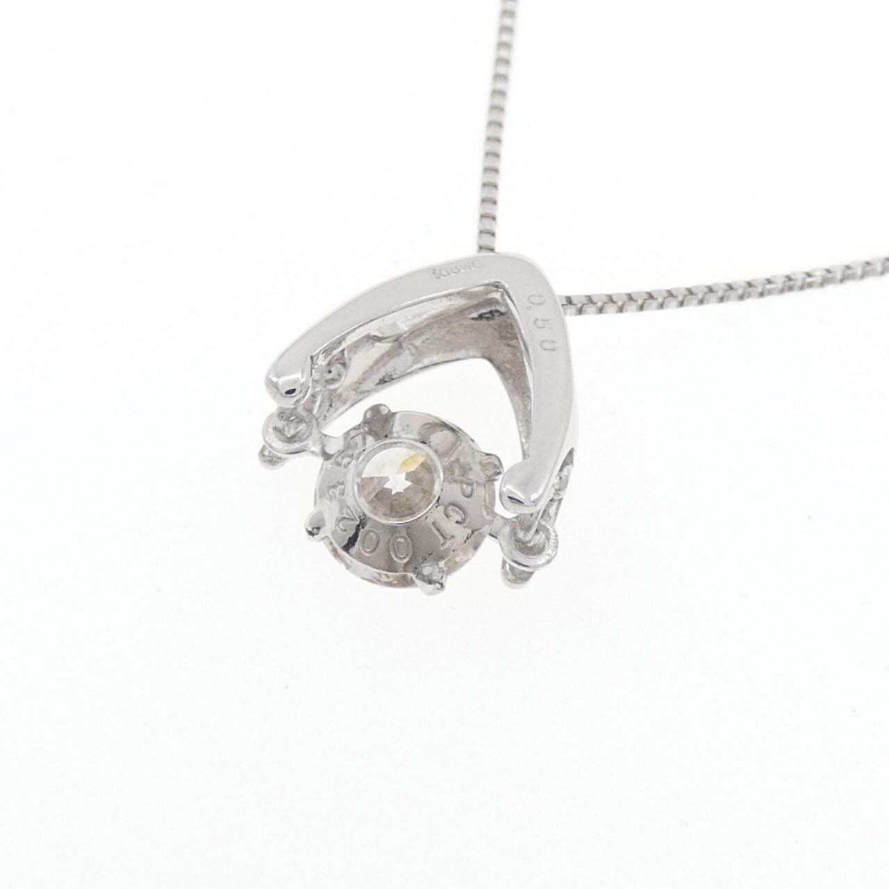 K18WG ダイヤモンド ネックレス 0.50CT