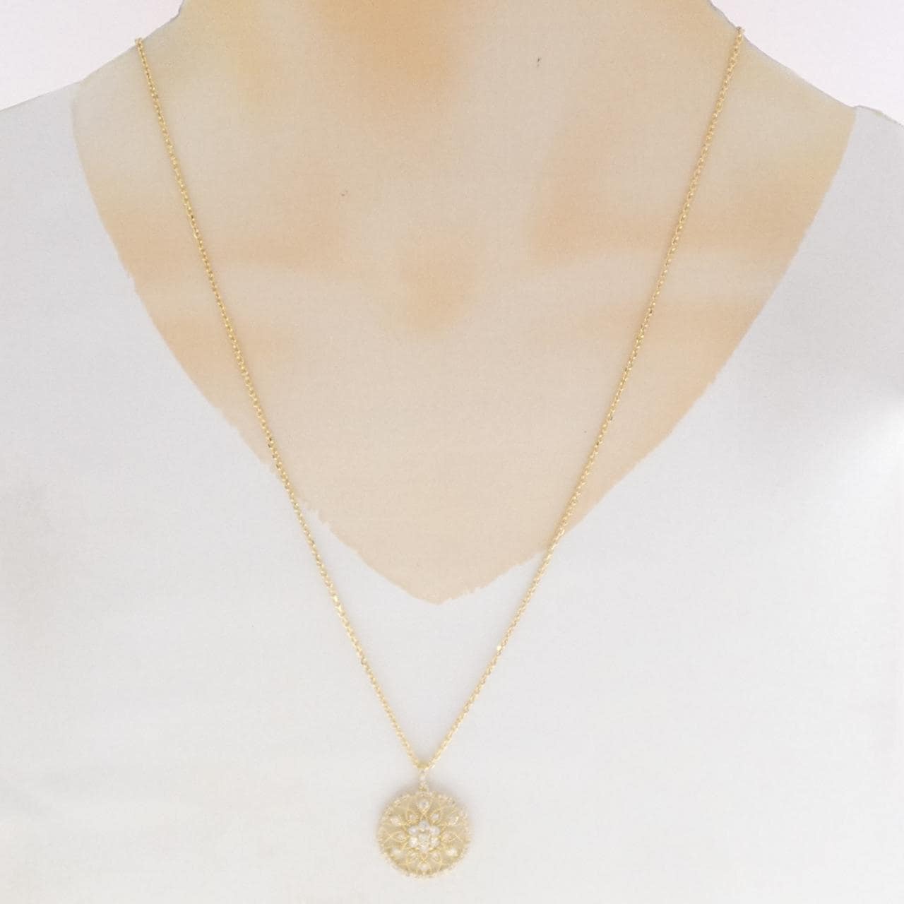 K18YG ダイヤモンド ネックレス 1.00CT