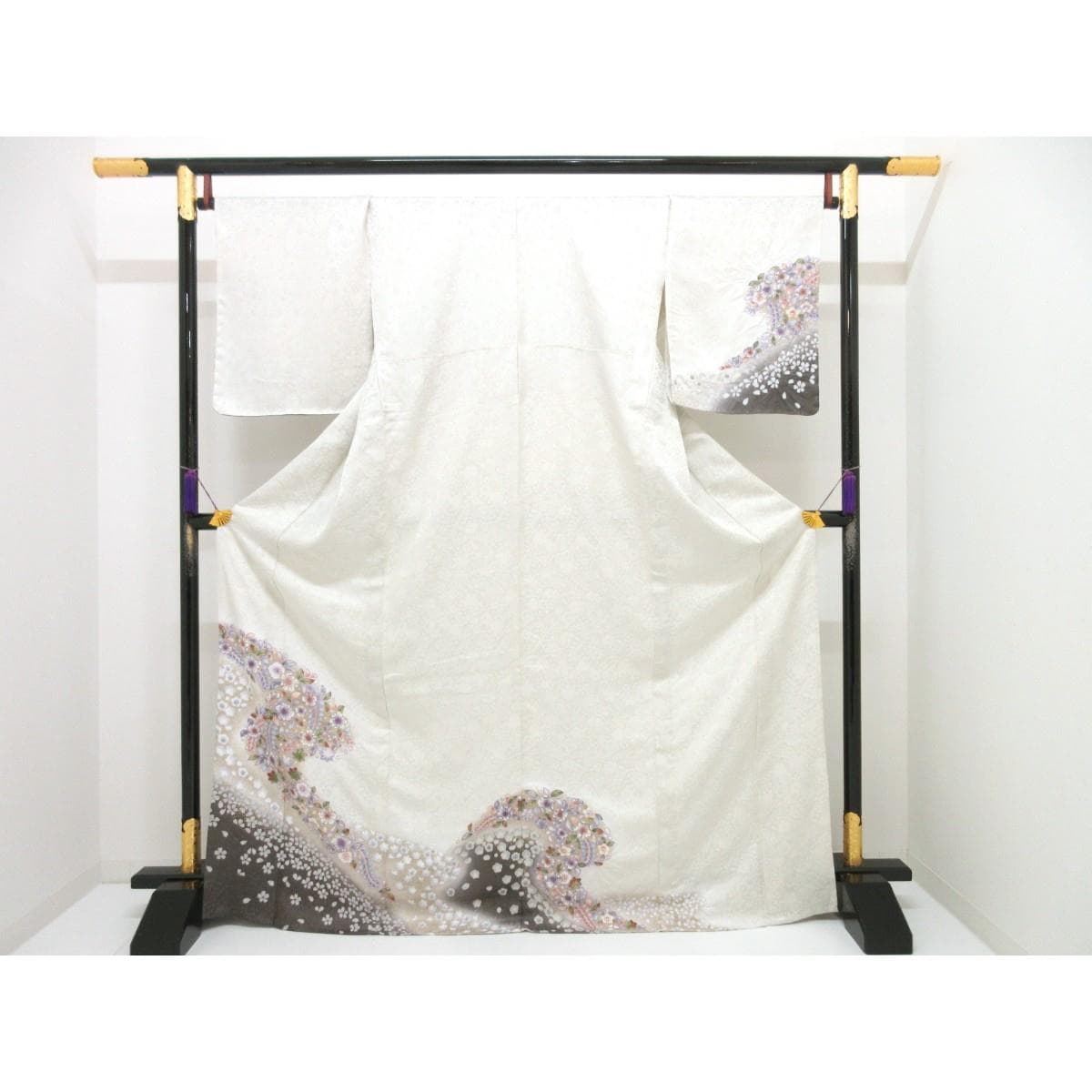 【新品】単衣　訪問着　辻ヶ花