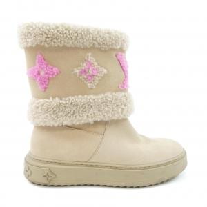 ルイヴィトン LOUIS VUITTON LVイニシャル、モノグラムフラワー スノードロップライン ブーツ