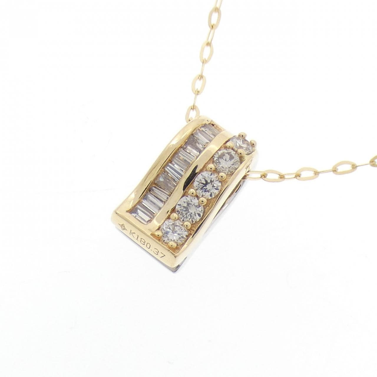 ジーエスティービー ダイヤモンド ネックレス 0.37CT