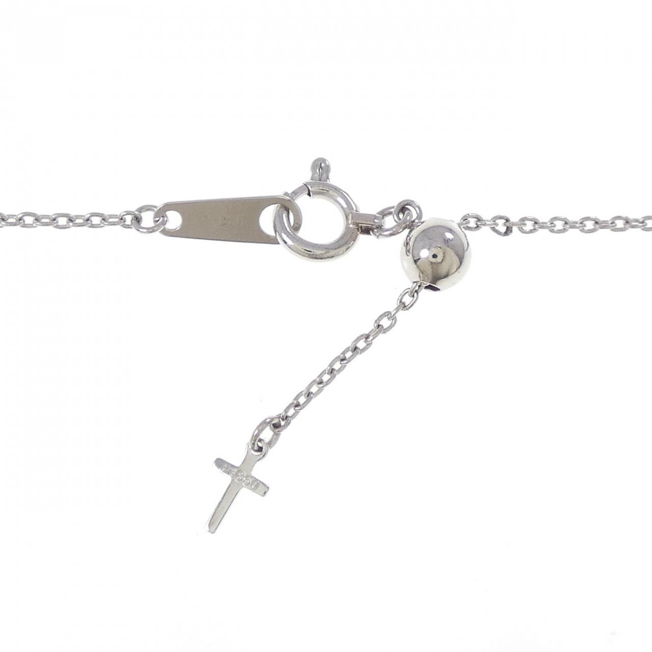 PT900/PT850 ハート ダイヤモンド ネックレス 0.25CT