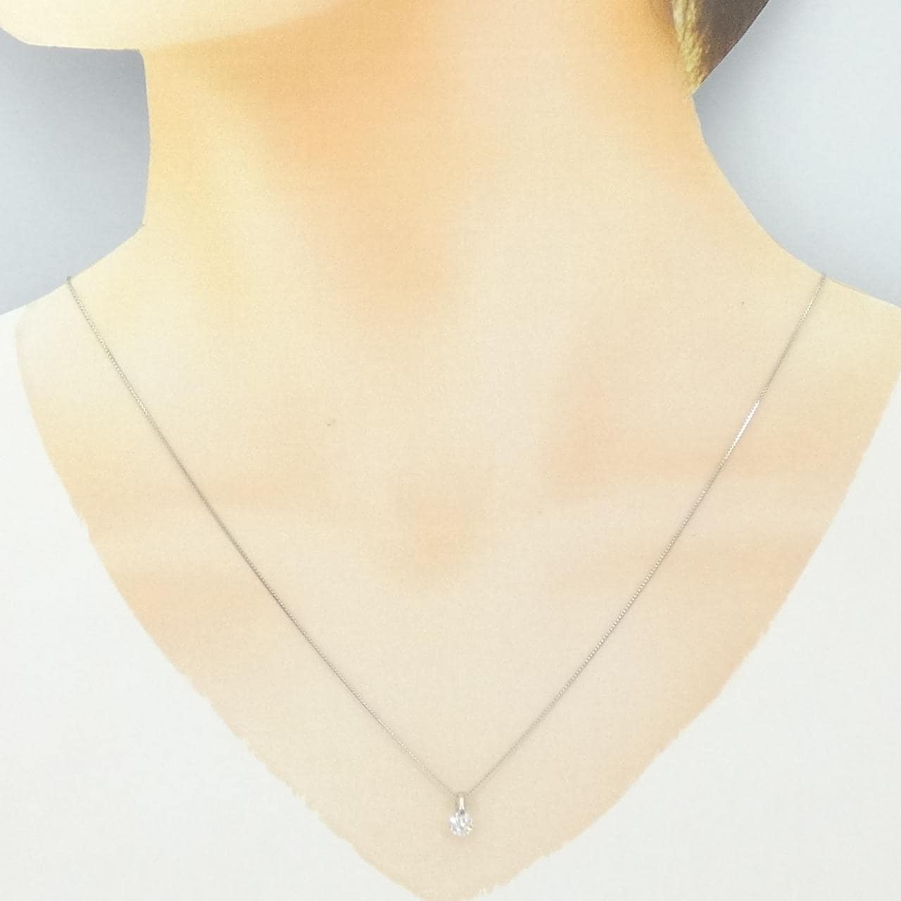 PT900/PT850 ダイヤモンド ネックレス 0.336CT