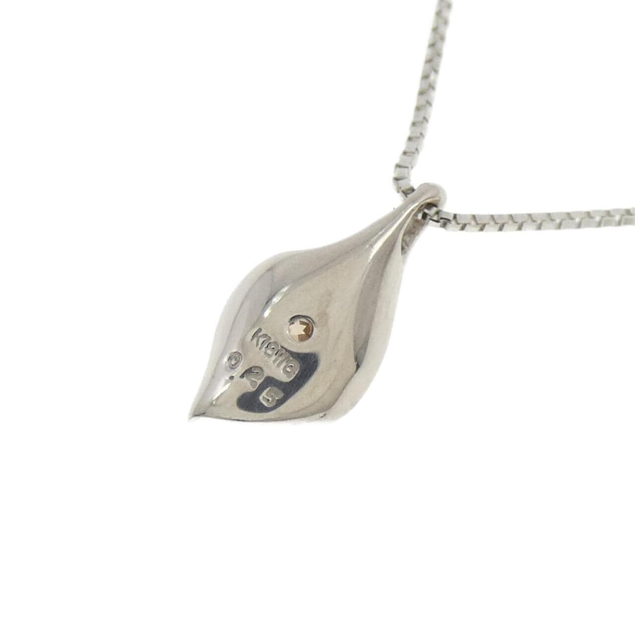 K18WG ダイヤモンド ネックレス 0.25CT