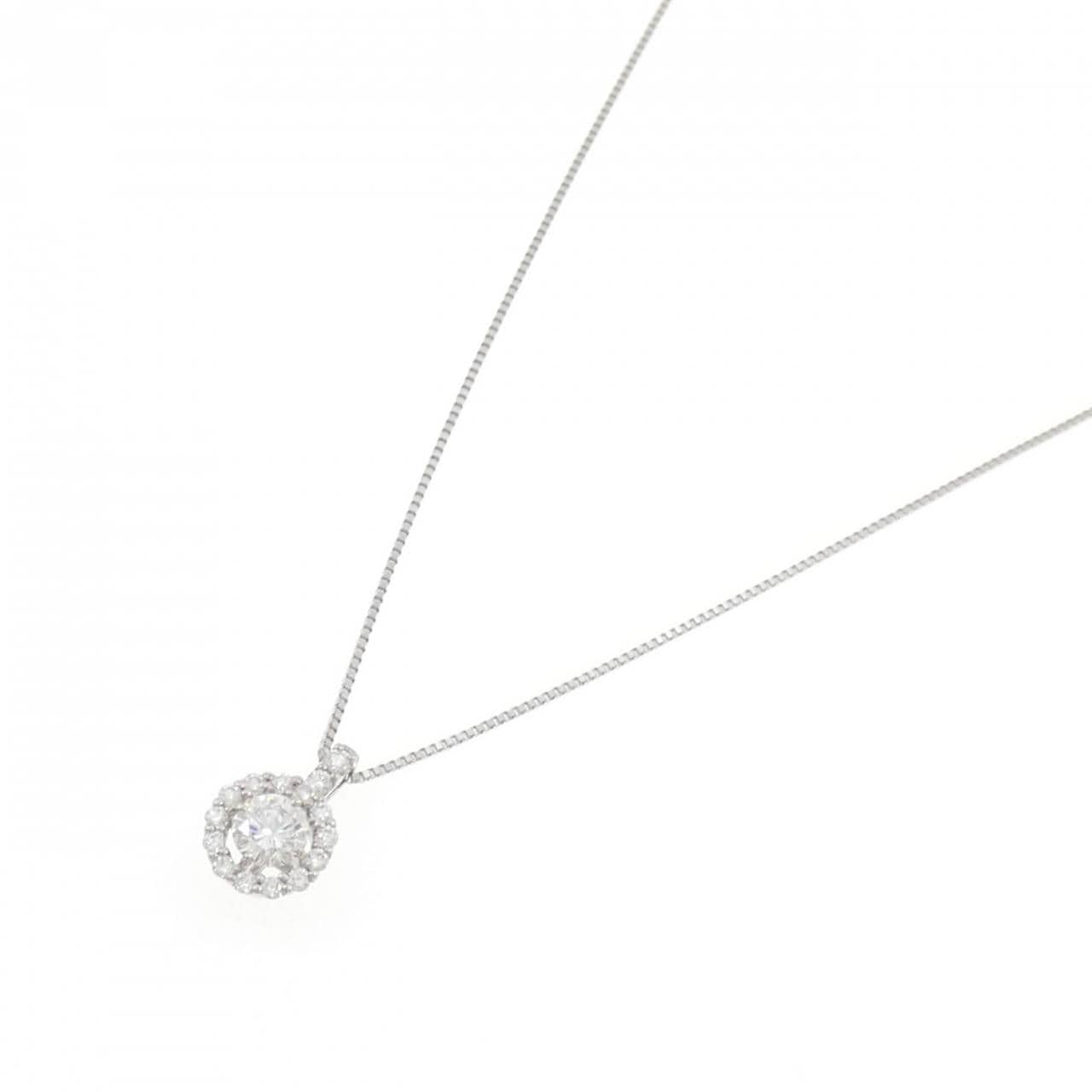 PT900/PT850 ダイヤモンド ネックレス 0.324CT F SI2 VG