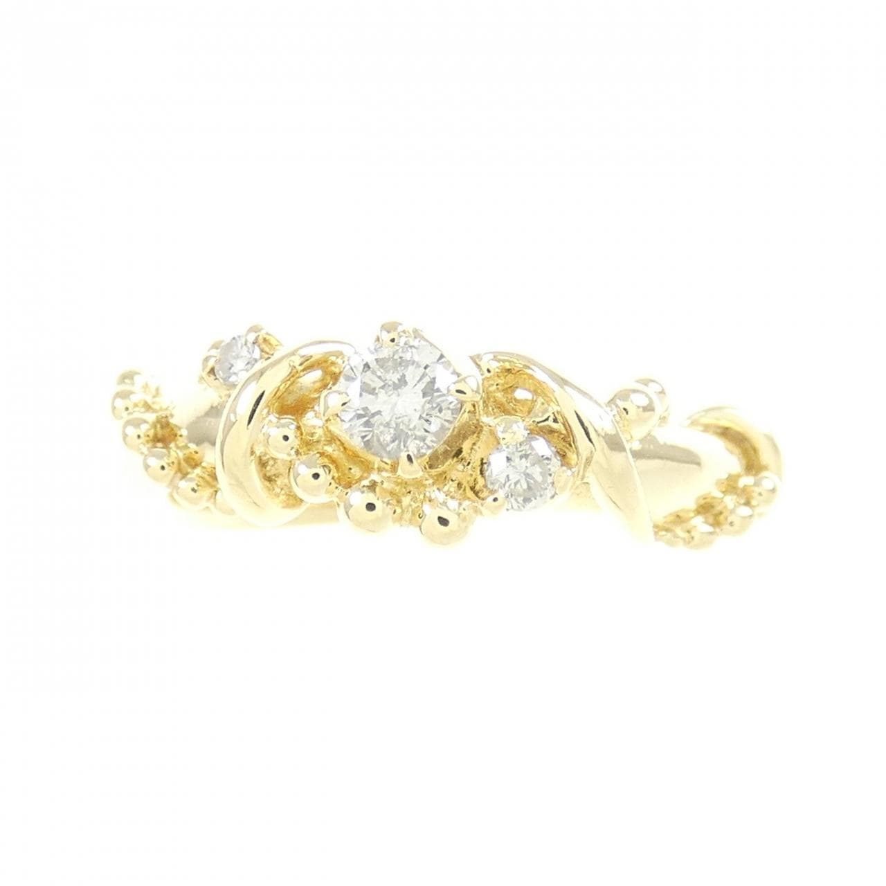 K18YG ダイヤモンド リング 0.14CT