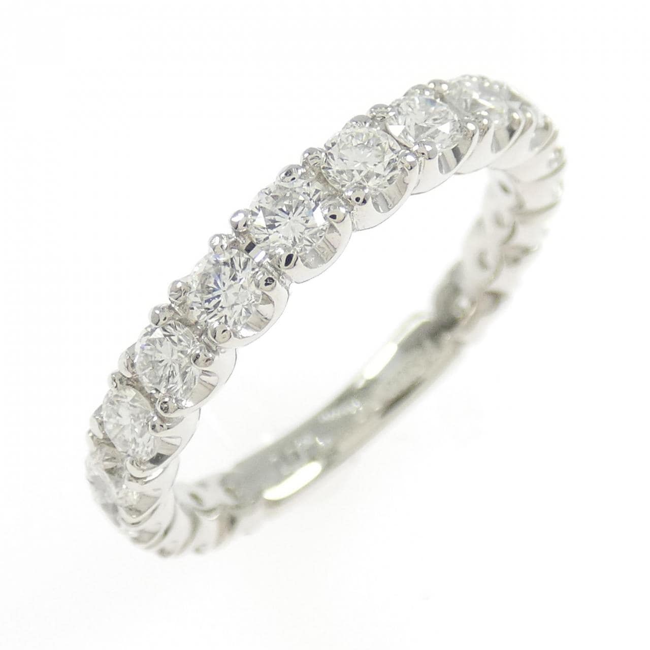 PT900 ハーフエタニティ ダイヤモンド リング 1.00CT