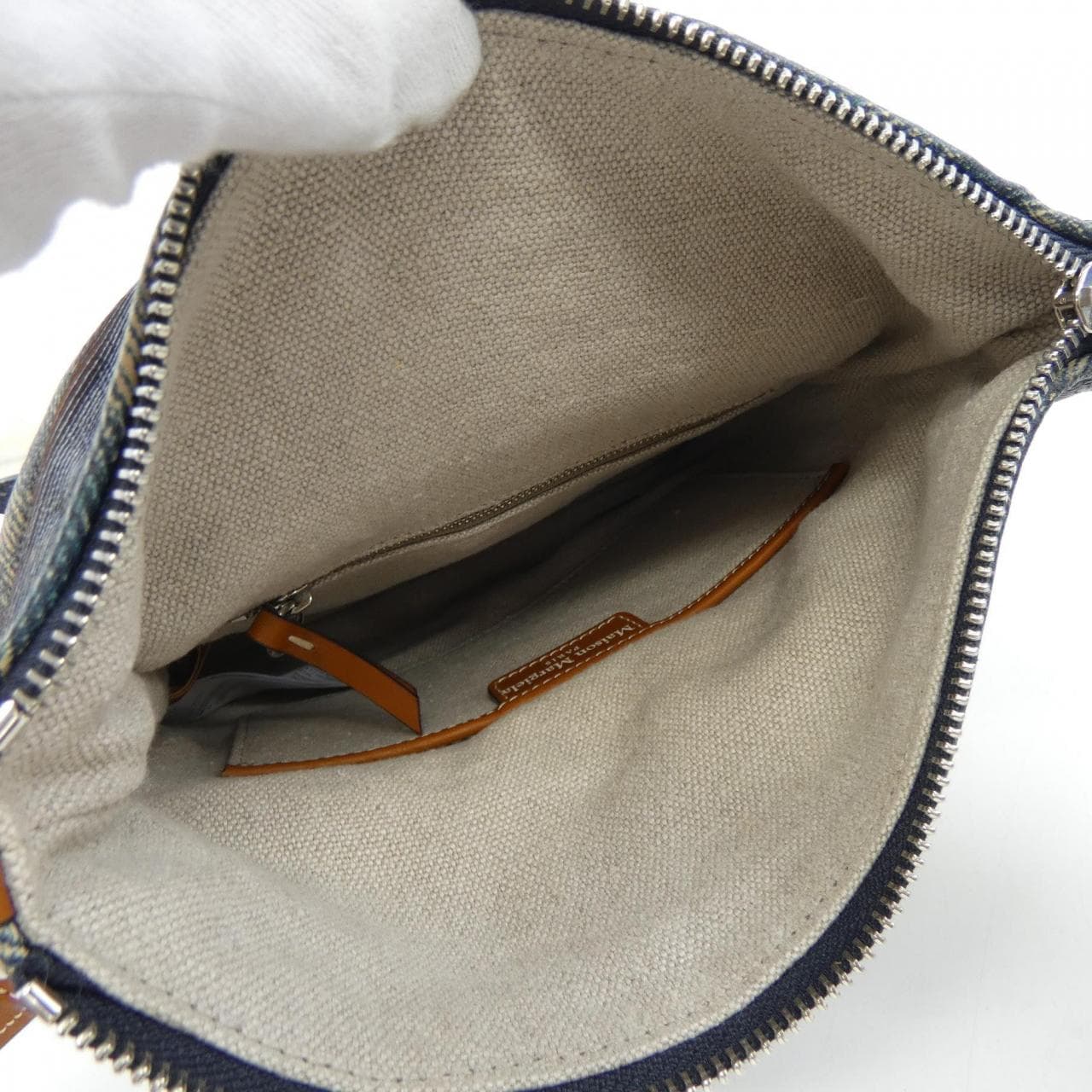 メゾンマルジェラ Maison Margiela 5AC レザーデニムエフェクトクラッチ&ショルダーバッグ SB1WG0015 BAG