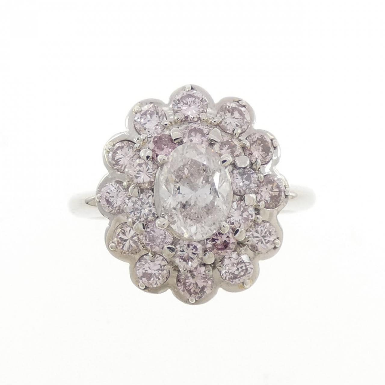 PT900 ダイヤモンド リング 0.718CT VLP I1 オーバルカット