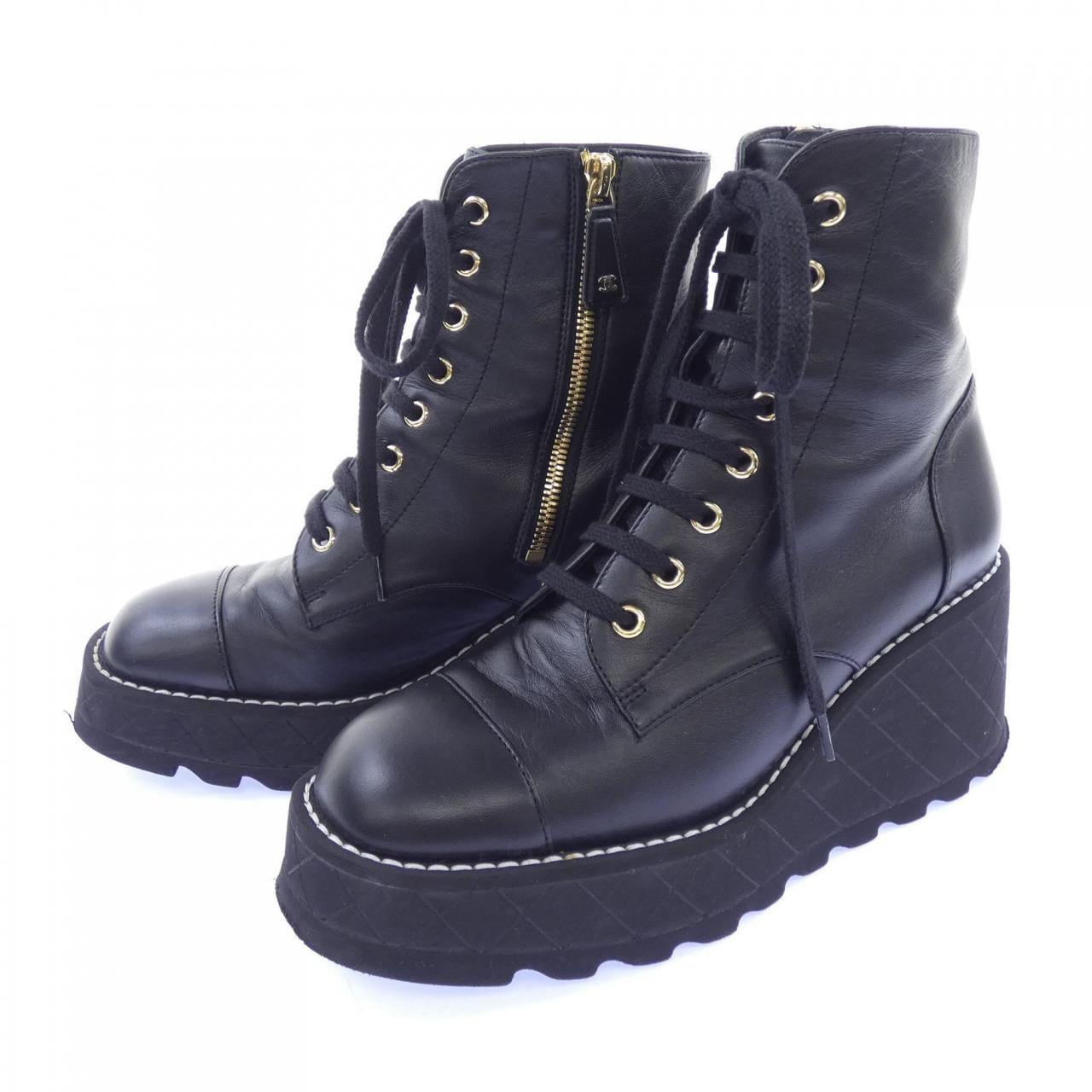 シャネル CHANEL コンバットブーツ COMBAT BOOTS G45388X01000 ブーツ