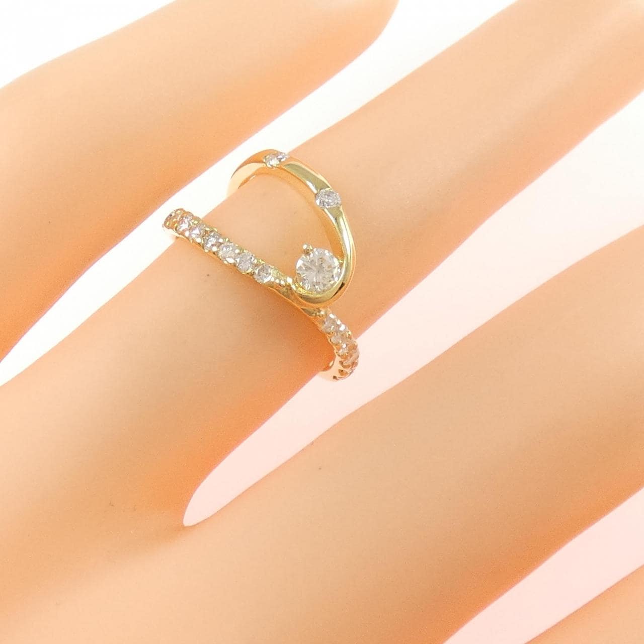 K18YG ダイヤモンド リング 0.11CT