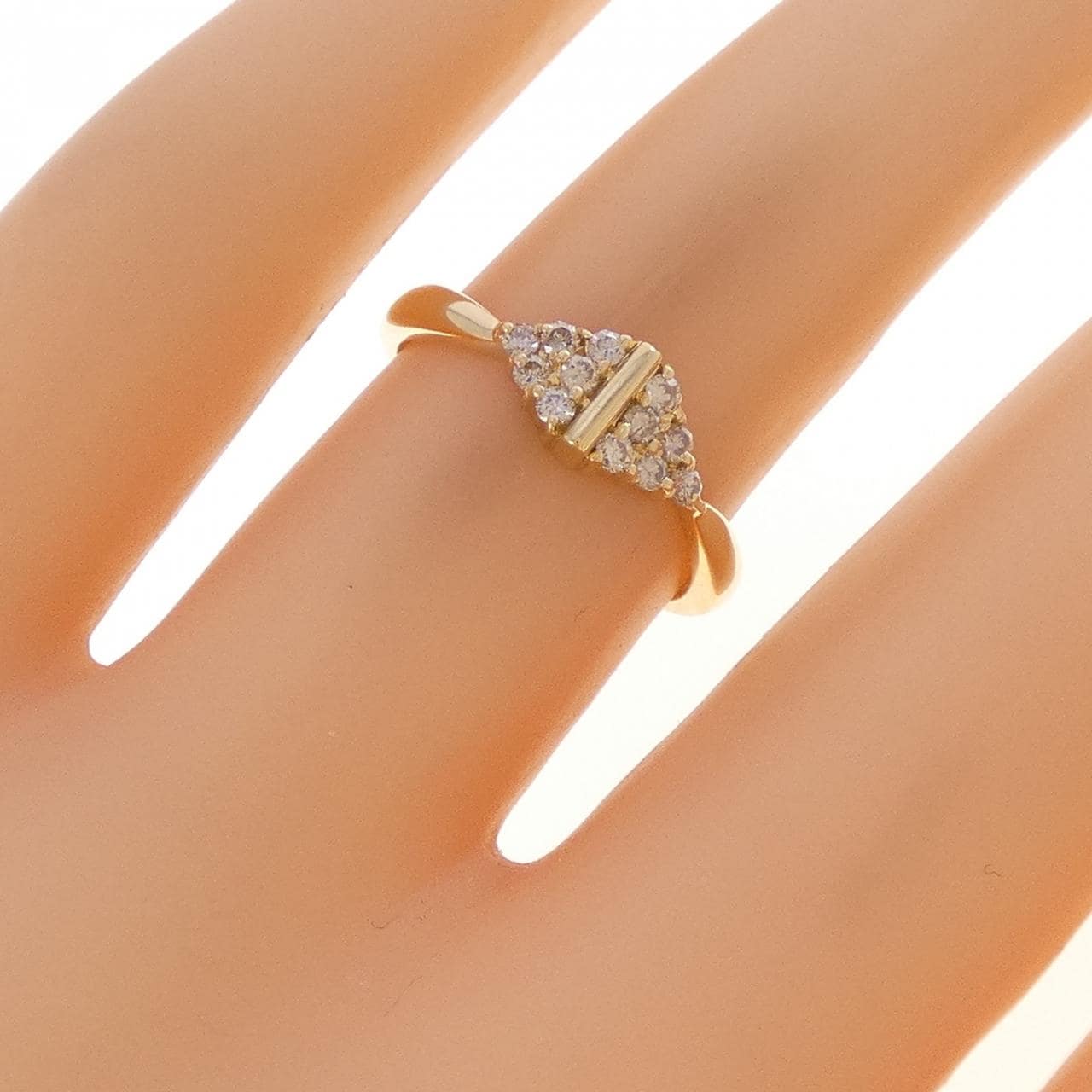 K18YG ダイヤモンド リング 0.17CT