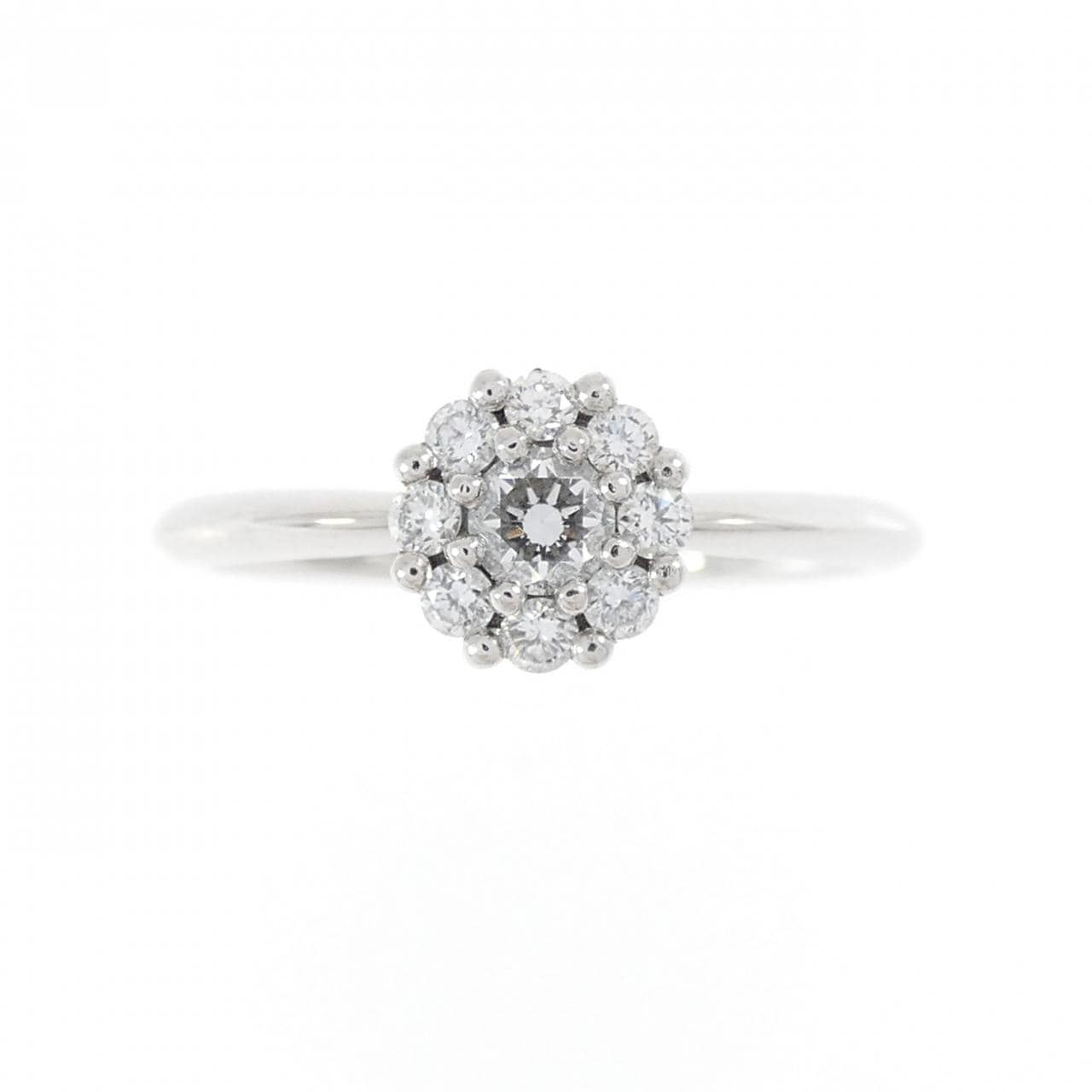 PT950 フラワー ダイヤモンド リング 0.212CT