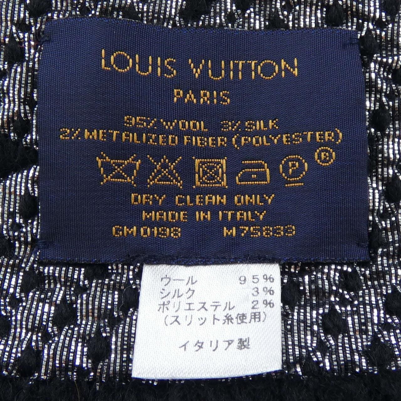 ルイヴィトン LOUIS VUITTON ロゴマニア M75833 MUFFLER