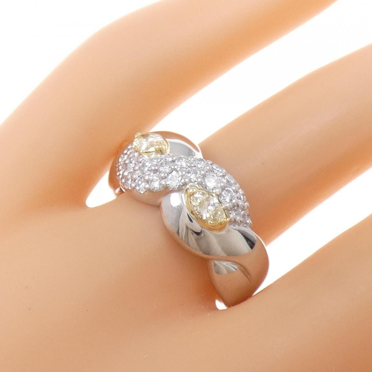 コメ兵｜PT/K18YG ダイヤモンド リング 0.37CT｜ジュエリー｜リング