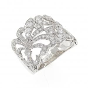 K18WG ダイヤモンド リング 0.90CT