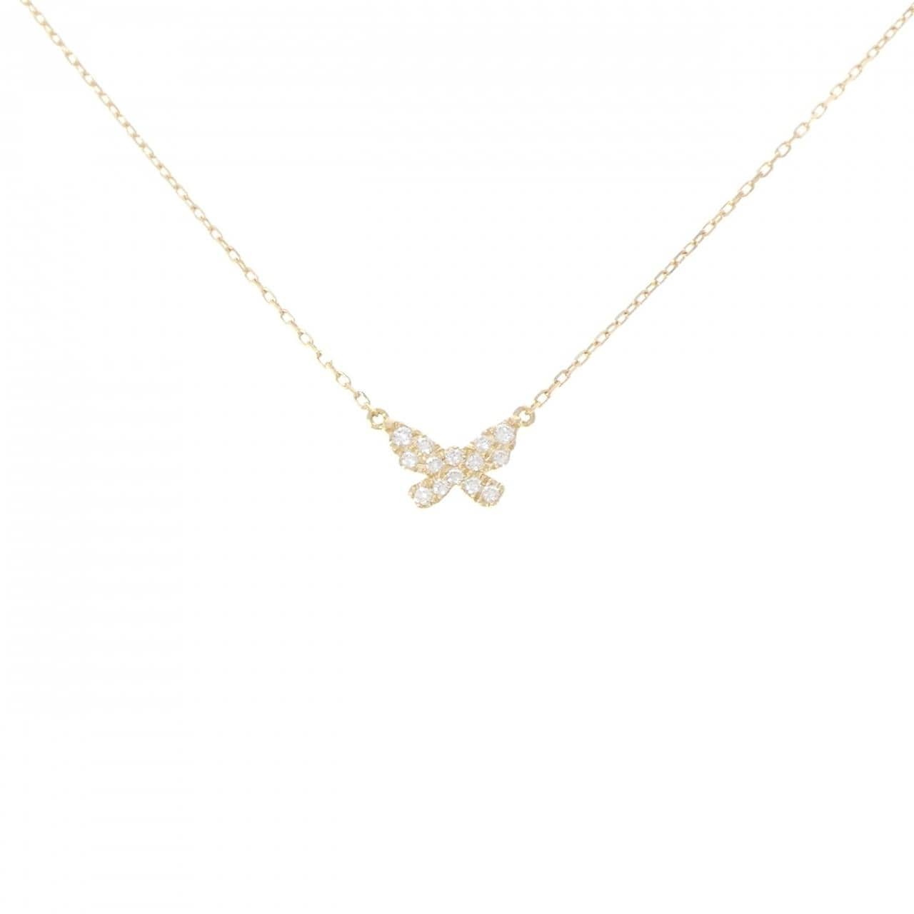 アーカー バタフライ ネックレス 0.06CT
