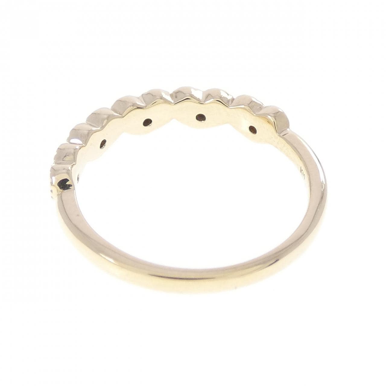 K10YG ハート ダイヤモンド ピンキーリング 0.03CT
