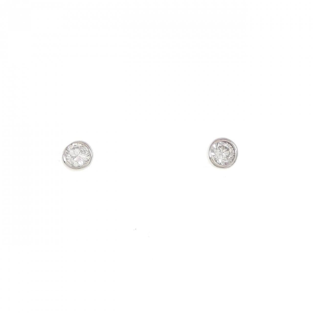 【リメイク】 PT ダイヤモンド ピアス 0.10CT