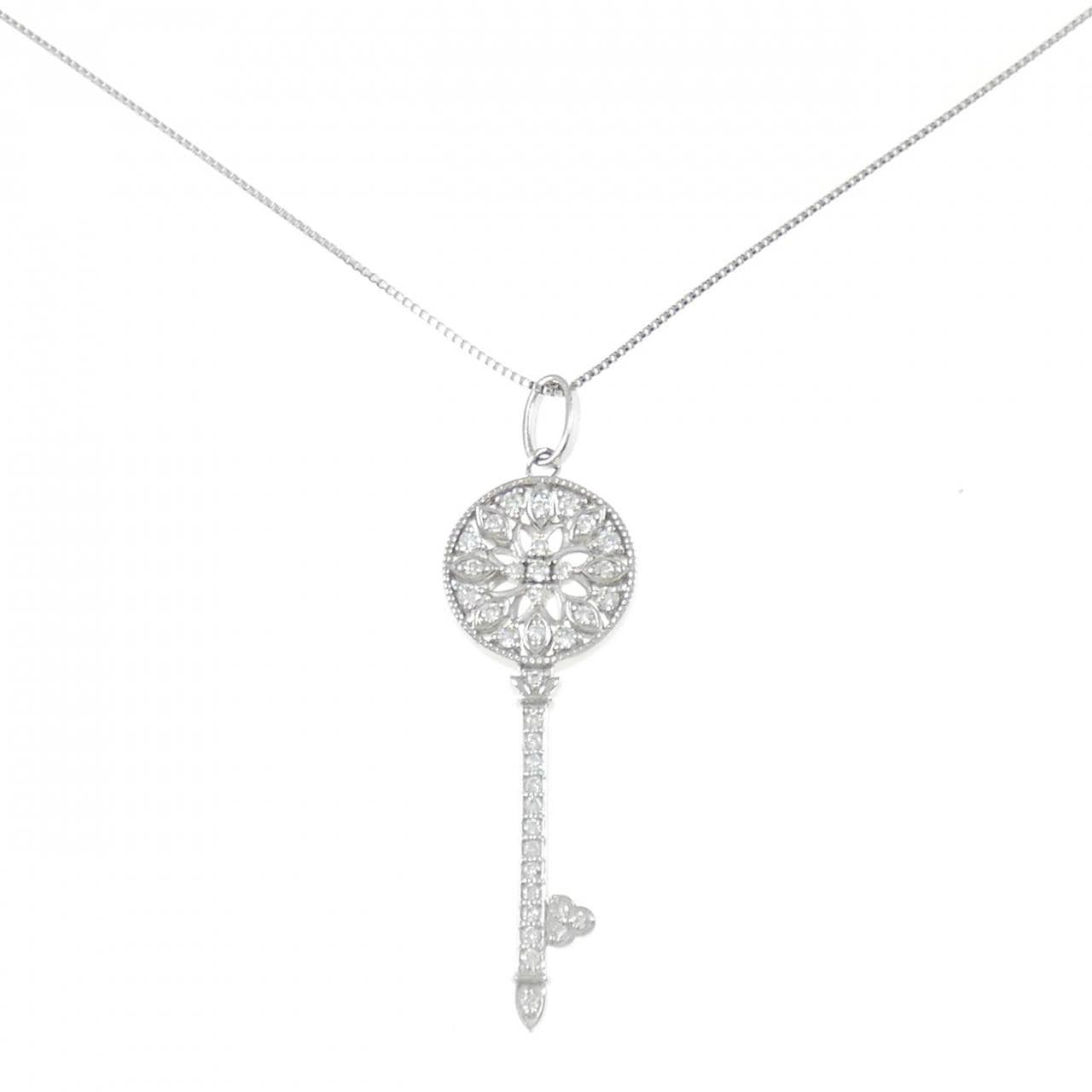 PT999/PT850 钥匙钻石项链 0.20CT