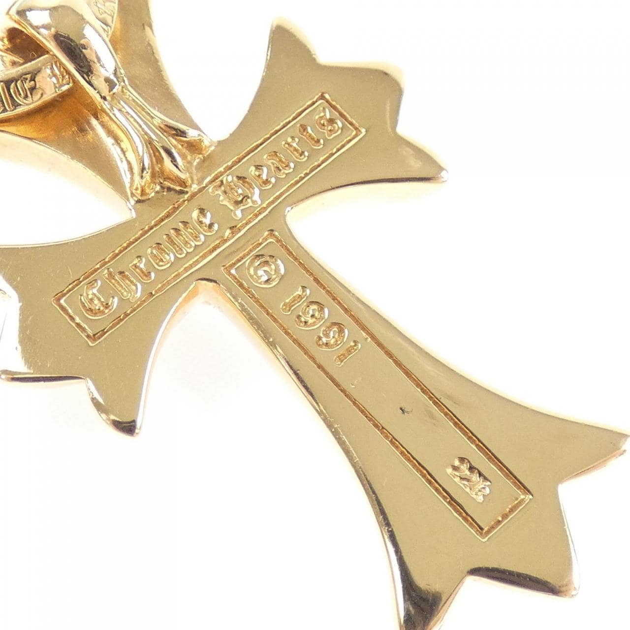 クロムハーツ CHROME HEARTS CH CROSS SML W/ATTACHED BALE 206015018GLDXXX208 ペンダント
