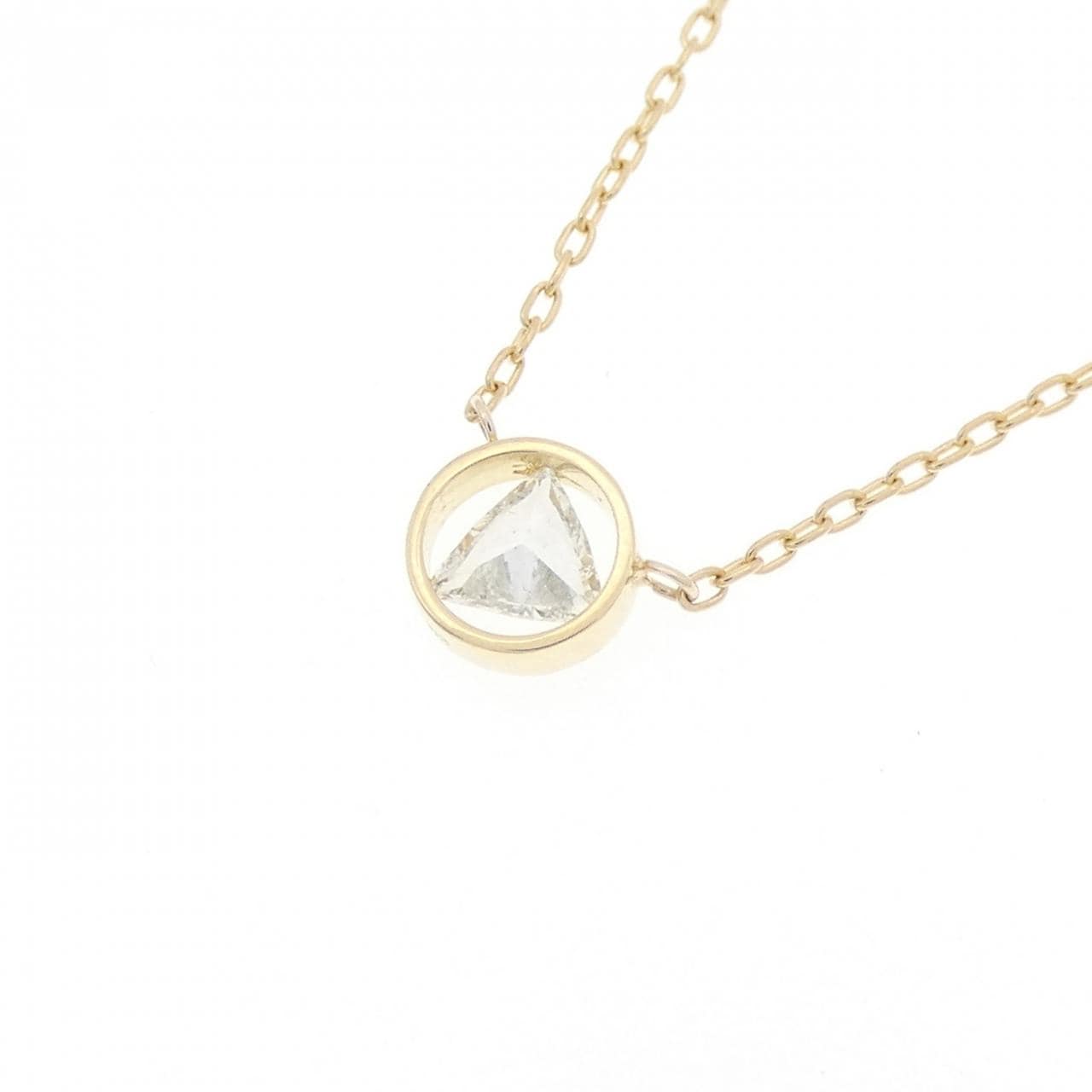 K18YG ダイヤモンド ネックレス 0.127CT
