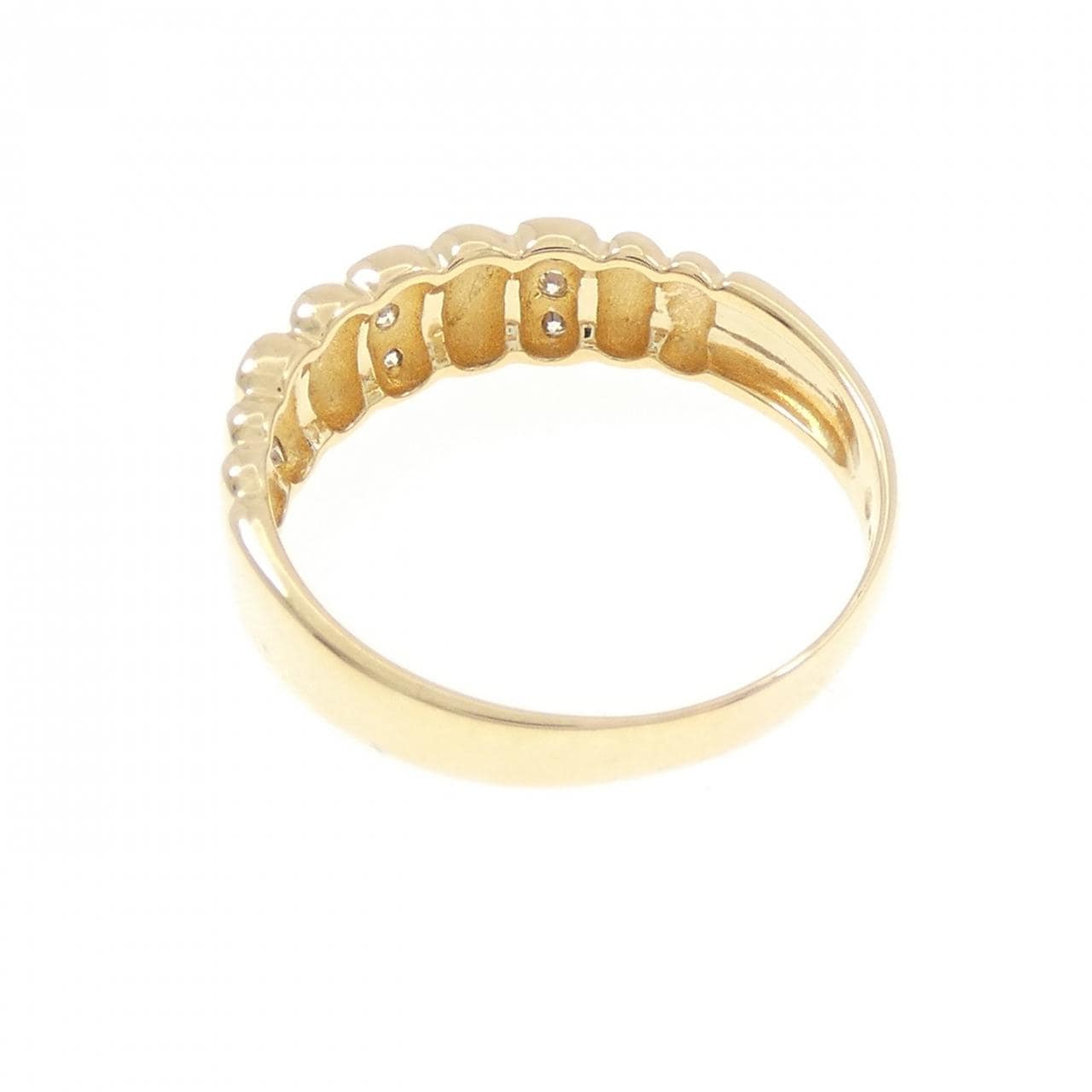 K18YG ダイヤモンド リング 0.09CT