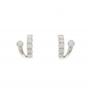 K18WG ダイヤモンド ピアス 0.40CT