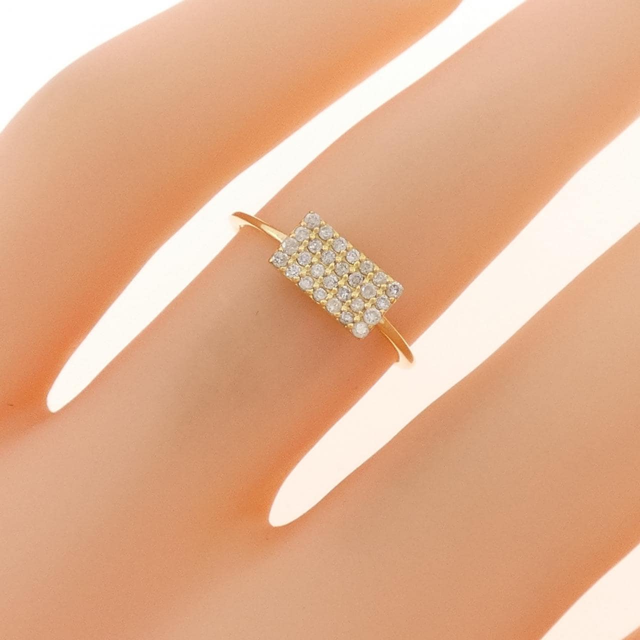 K18YG ダイヤモンド リング 0.14CT