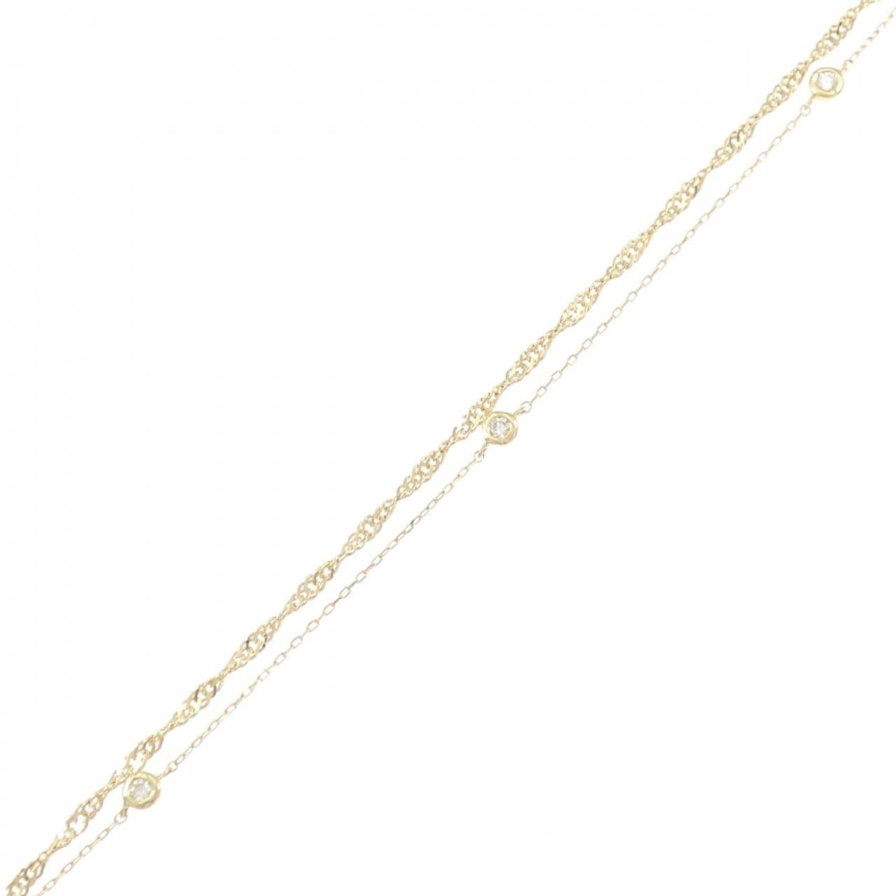 K18YG ダイヤモンド ブレスレット