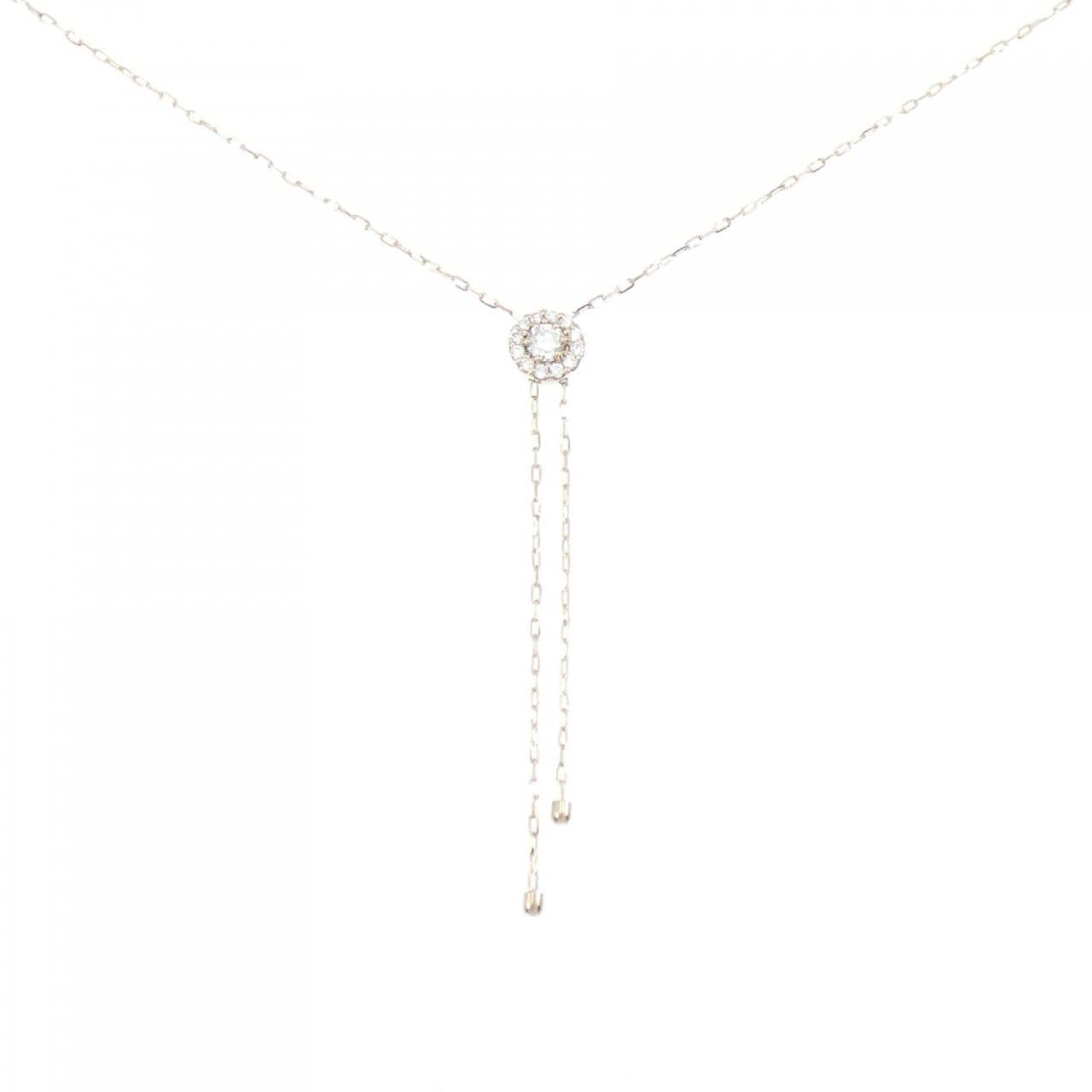 K18PG ダイヤモンド ネックレス 0.30CT