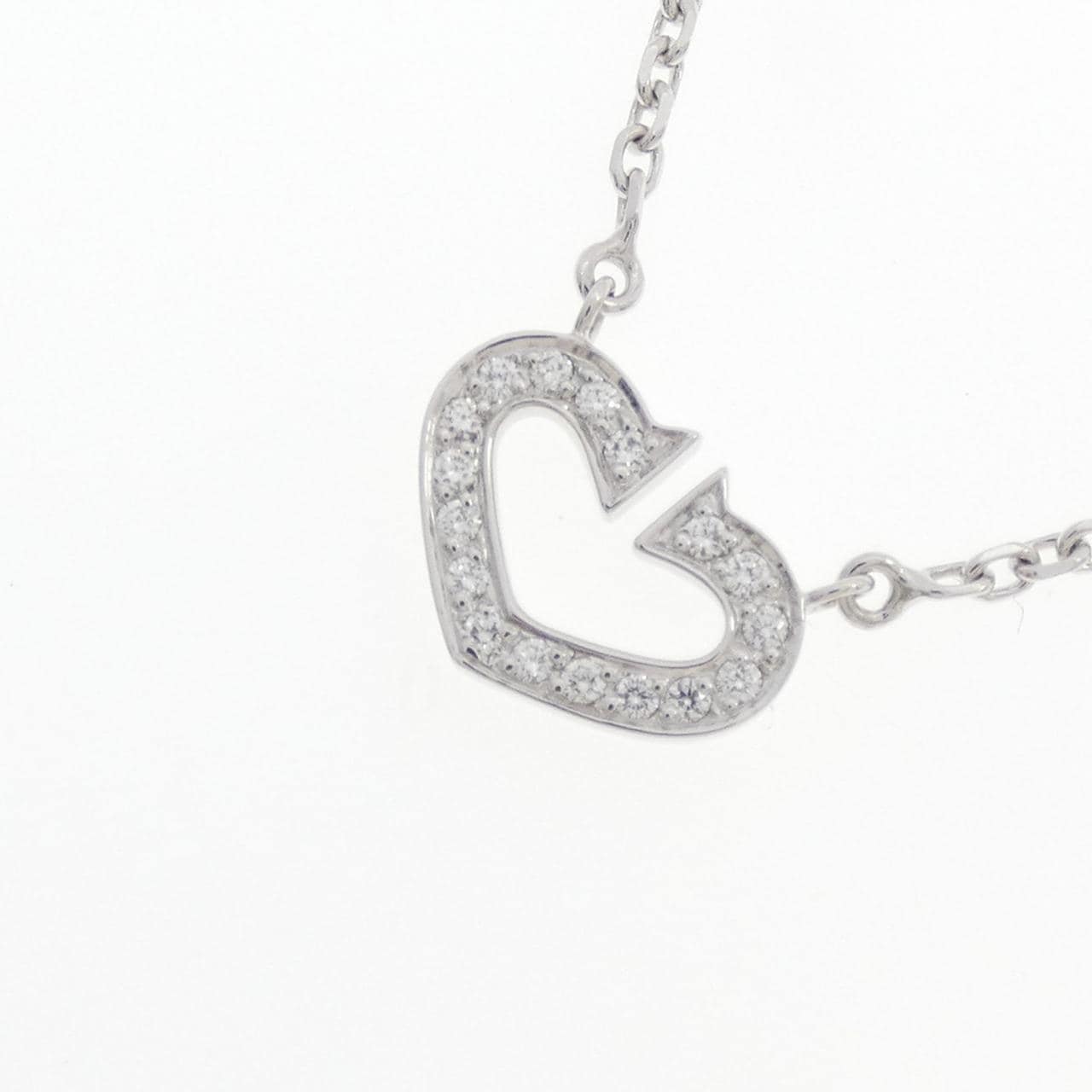 カルティエ Cハート ネックレス